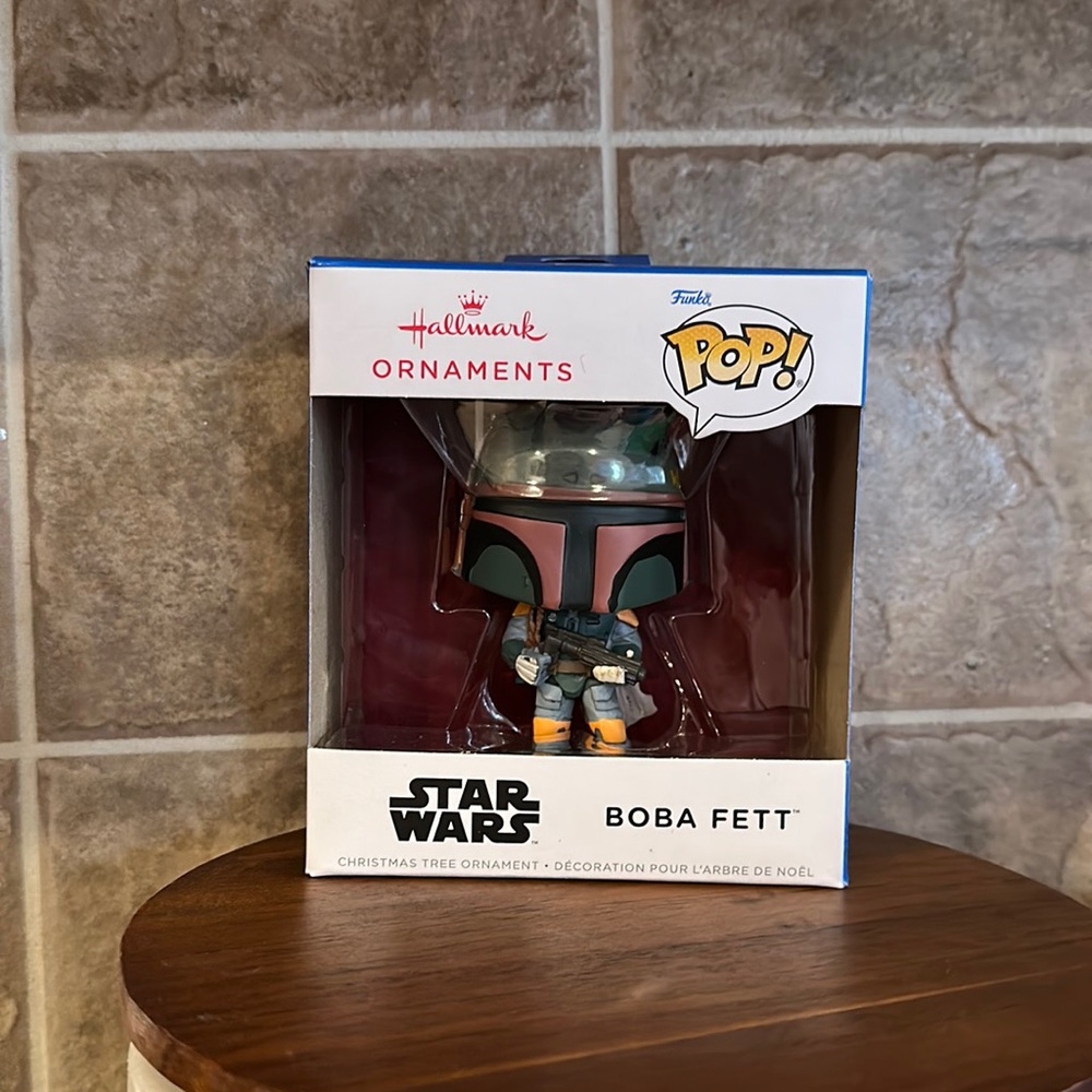 Star Wars Funko Pop Boba Fett Christmas Hallmark Ornament Disney